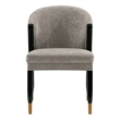 Manhattan Comfort Ola Dining Chair with Solid Wood Frame in Stone