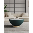 Manhattan Comfort Anderson Coffee Table with Steel Frame in Green