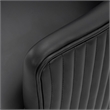 Manhattan Comfort Raya Dining Armchair with Solid Wood Frame in Black