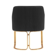 Manhattan Comfort Raya Dining Armchair with Solid Wood Frame in Black