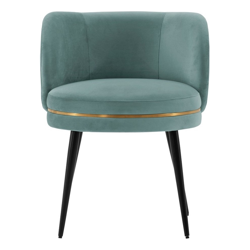Manhattan Comfort Kaya Dining Chair with Solid Wood Frame in Mint Green