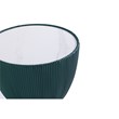 Manhattan Comfort Anderson End Table 2.0 with Steel Frame in Green