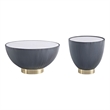 Anderson Coffee Table and End Table 2.0 with Steel Frame in Gray - Set of 2