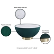Anderson Coffee Table & End Table 1.0 with Steel Frame in Green - Set of 2