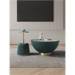 Anderson Coffee Table & End Table 1.0 with Steel Frame in Green - Set of 2