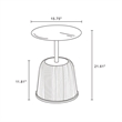 Anderson Coffee Table & End Table 1.0 with Steel Frame in Green - Set of 2
