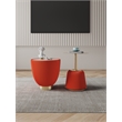 Anderson End Table 1.0 & End Table 2.0 with Steel Frame in Orange - Set of 2