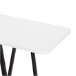 Manhattan Comfort Celine Side Table Console from Engineered Wood in White