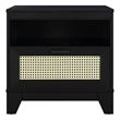 Manhattan Comfort Sheridan Nightstand made from Engineered Wood in Black