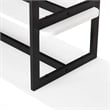 Manhattan Comfort Celine Side Table Console from Engineered Wood in White