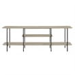 Manhattan Comfort Celine Side Table Console from Engineered Wood in Rustic Gray