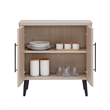 Manhattan Comfort Jodie Accent Cabinet made from Engineered Wood in Light Oak