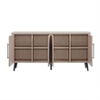 Manhattan Comfort Jodie Sideboard made from Engineered Wood in Light Oak