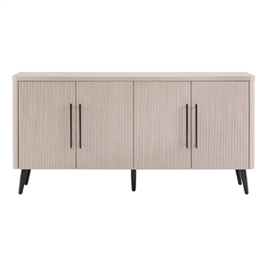 Manhattan Comfort Jodie Sideboard made from Engineered Wood in Light Oak