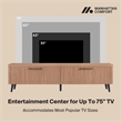 Manhattan Comfort Jodie TV Stand made from Engineered Wood in Maple