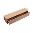 Manhattan Comfort Jodie TV Stand made from Engineered Wood in Maple