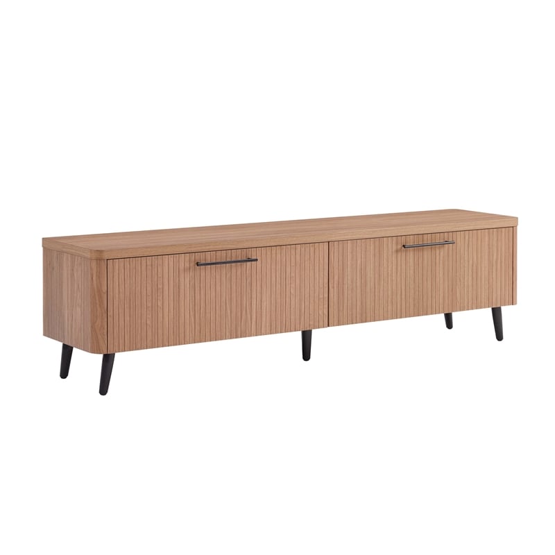 Manhattan Comfort Jodie TV Stand made from Engineered Wood in Maple