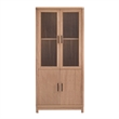 Manhattan Comfort Jodie Bookcase made from Engineered Wood in Maple