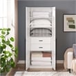 Manhattan Comfort Lee Wardrobe Closet 1.0 from Engineered Wood in White