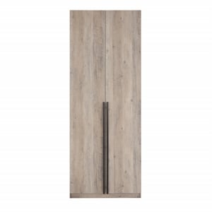 Manhattan Comfort Lee Wardrobe Closet 1.0 from Engineered Wood in Rustic Gray