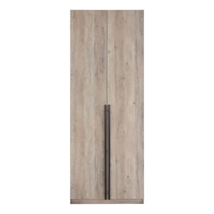Manhattan Comfort Lee Wardrobe Closet 2.0 from Engineered Wood in Rustic Gray
