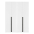 Lee 2-Piece Module Wardrobe 2.0 & 3.0 Closet made from Engineered Wood in White