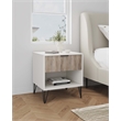 Manhattan Comfort DUMBO 1.0 Nightstand made from Engineered Wood - Off White