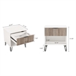 Manhattan Comfort DUMBO 1.0 Nightstand made from Engineered Wood - Off White