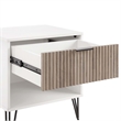 Manhattan Comfort DUMBO 1.0 Nightstand made from Engineered Wood - Off White