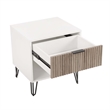 Manhattan Comfort DUMBO 1.0 Nightstand made from Engineered Wood - Off White