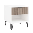 Manhattan Comfort DUMBO 1.0 Nightstand made from Engineered Wood - Off White
