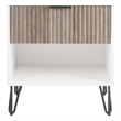 Manhattan Comfort DUMBO 1.0 Nightstand made from Engineered Wood - Off White