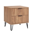 Manhattan Comfort DUMBO 2.0 Nightstand made from Engineered Wood - Golden Brown