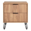 Manhattan Comfort DUMBO 2.0 Nightstand made from Engineered Wood - Golden Brown