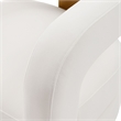 Manhattan Comfort Amirah Solid Wood Frame Accent Chair in White