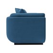 Manhattan Comfort Edmonda Sofa with Solid Wood Frame in Sapphire Blue