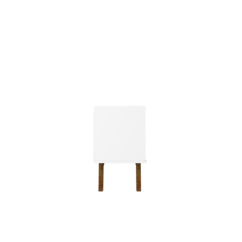 Manhattan Comfort Marcus 70.86 TV Stand from Engineered Wood in White
