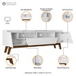 Manhattan Comfort Marcus 70.86 TV Stand from Engineered Wood in White