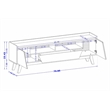 Manhattan Comfort Marcus 70.86 TV Stand from Engineered Wood in Matte Black