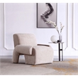 Manhattan Comfort Verandah Accent Chair with Solid Wood Frame in Beige