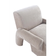 Manhattan Comfort Verandah Accent Chair with Solid Wood Frame in Beige