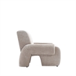 Manhattan Comfort Verandah Accent Chair with Solid Wood Frame in Beige