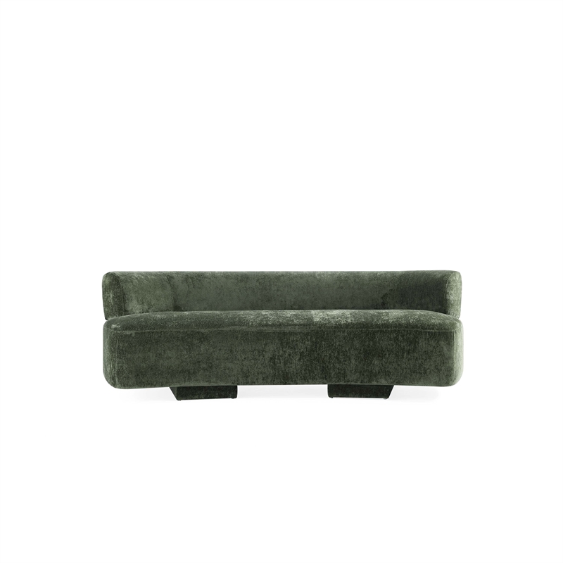 Manhattan Comfort Verandah Sofa with Solid Wood Frame in Olive Green