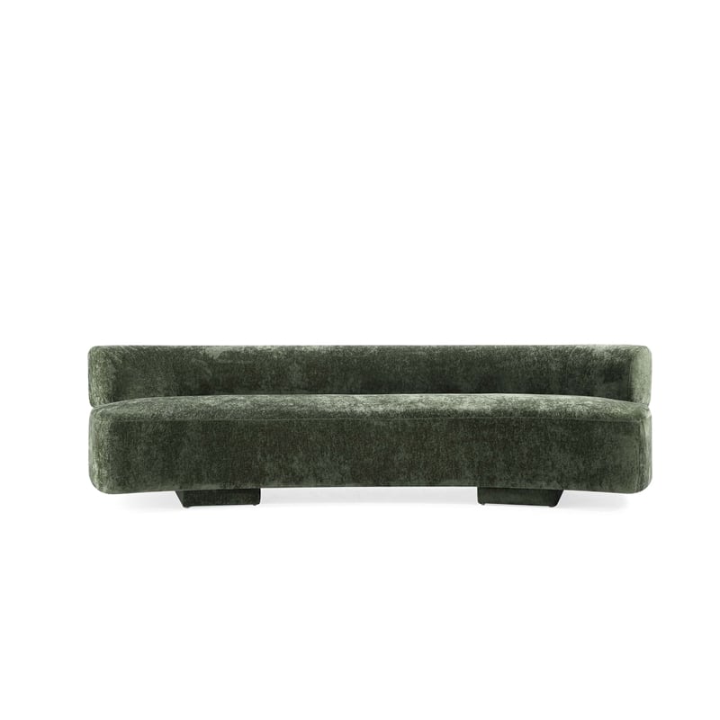 Manhattan Comfort Verandah XL Sofa with Solid Wood Frame in Olive Green
