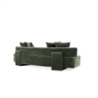 Manhattan Comfort Verandah XL Sofa with Solid Wood Frame in Olive Green