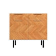 Manhattan Comfort Liam Sideboard made from Engineered Wood in White & Wood
