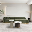 Manhattan Comfort Daria Sofa with Solid Wood Frame in Olive Green