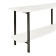 Manhattan Comfort Celine Side Table Console from Engineered Wood in White/Black