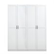 Manhattan Comfort Hopkins Storage Closet 3.0 from Engineered Wood in White
