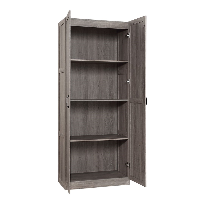 Manhattan Comfort Hopkins Storage Closet 3.0 from Engineered Wood in Gray